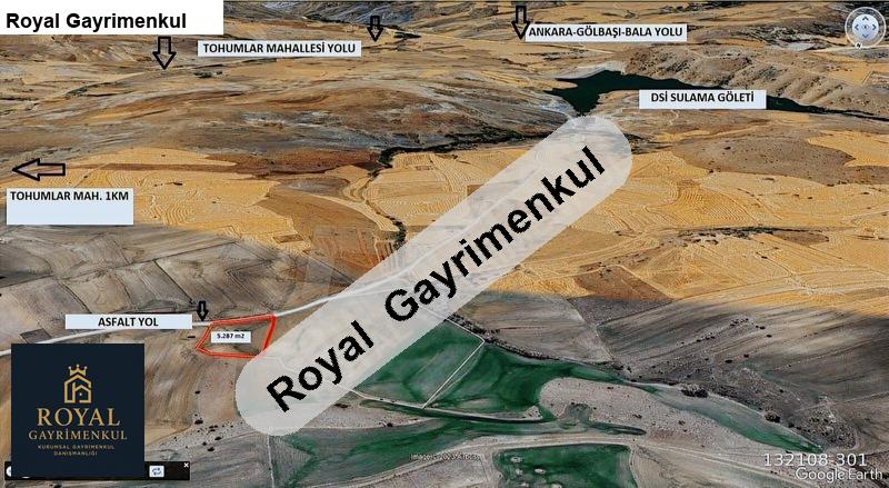 çankaya tohumlar'da satılık 5287 m² tarla yola cepheli